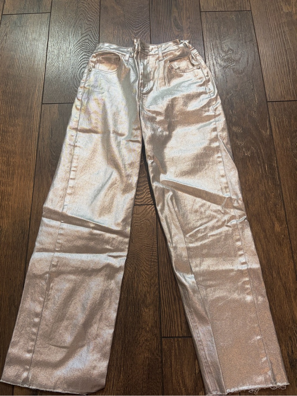 Target Metallic Rose Gold Kids Jeans